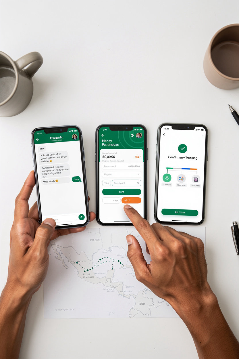 Zapp Global proceso paso a paso de envío de dinero a México y Latinoamérica desde WhatsApp
